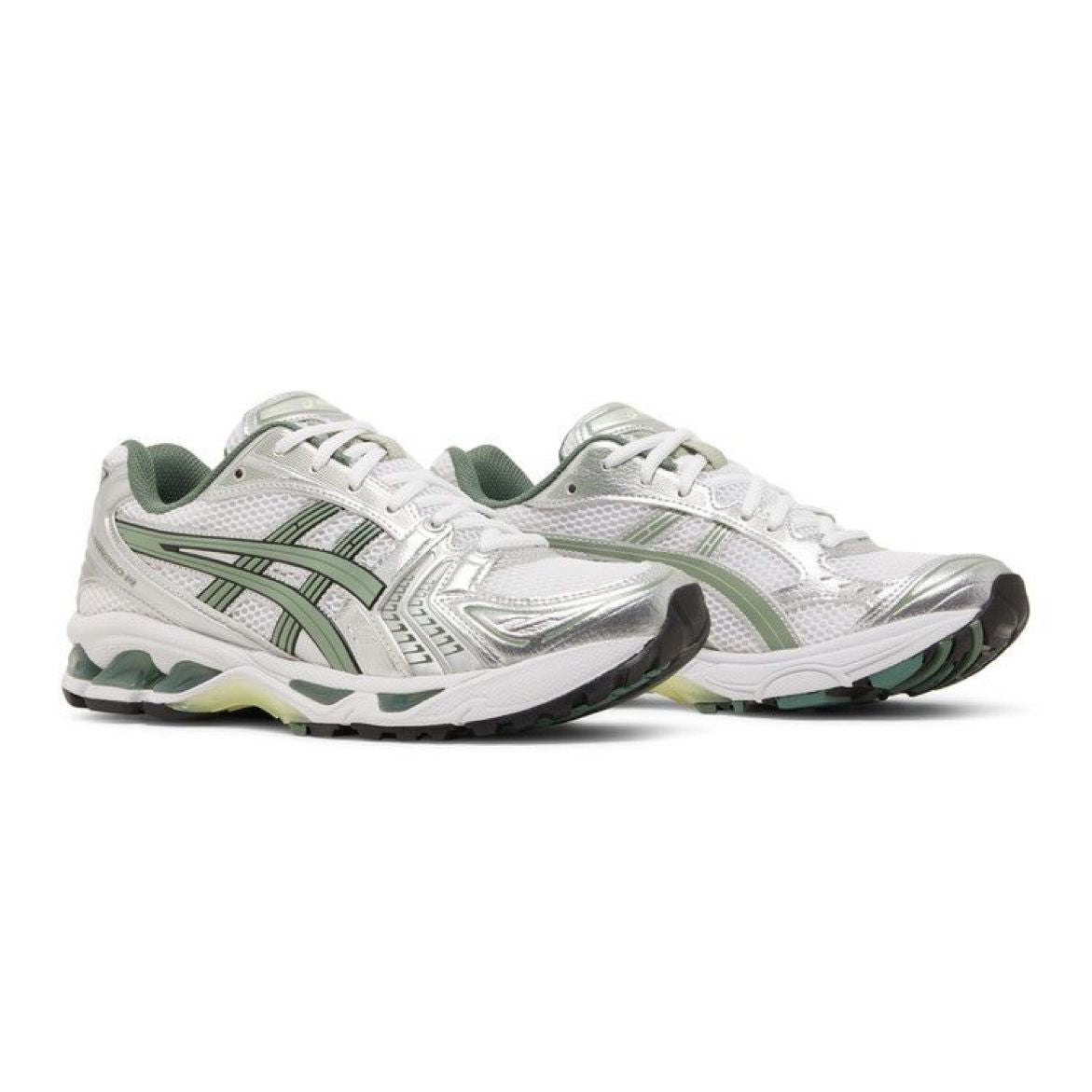 Asics Gel-Kayano 14 White Pure Silver Slate Grey Sage